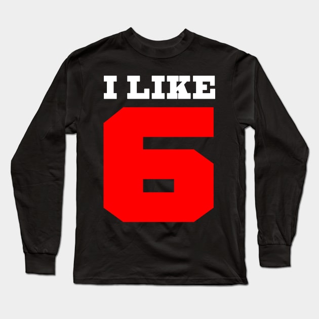 i love 6 Long Sleeve T-Shirt by medo art 1